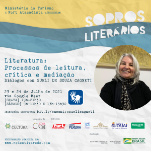 SOPROS LITERÁRIOS - Flyer Sueli Cagneti